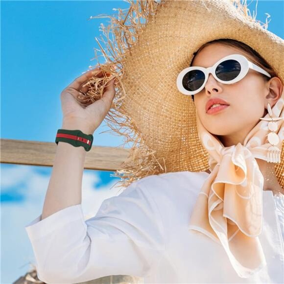 Designer Sport Band Compatible with Apple Watch iWatch Bands Soft Silicone Strap - Picture 6 of 7